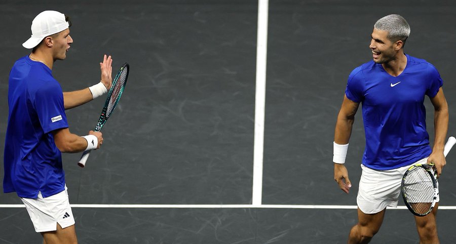 Алкарас не отпусна нито сет на финалист от US Open и даде аванс на Европа в Laver Cup!