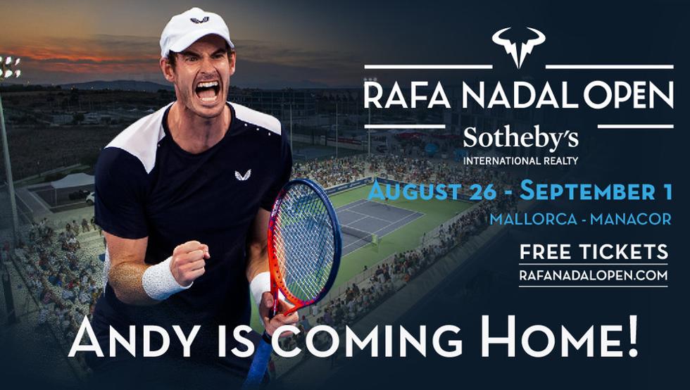 Анди Мъри ще участва на чалънджъра Rafa Nadal Open в Майорка