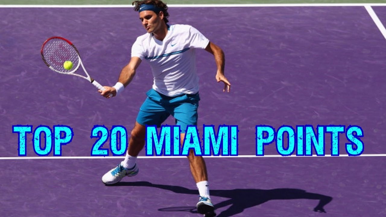 ВИДЕО: Най-добрите точки на Федерер в Маями през годините