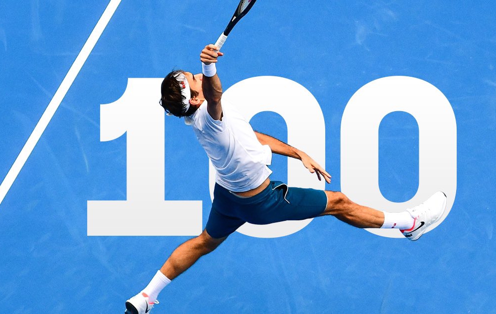 ВИДЕО: Федерер с всичките си 100 трофея