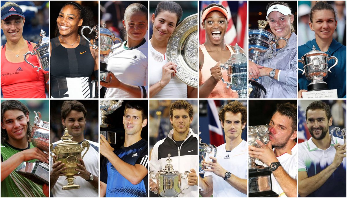 Последните седем турнира от Големия шлем са спечелени от различни тенисистки