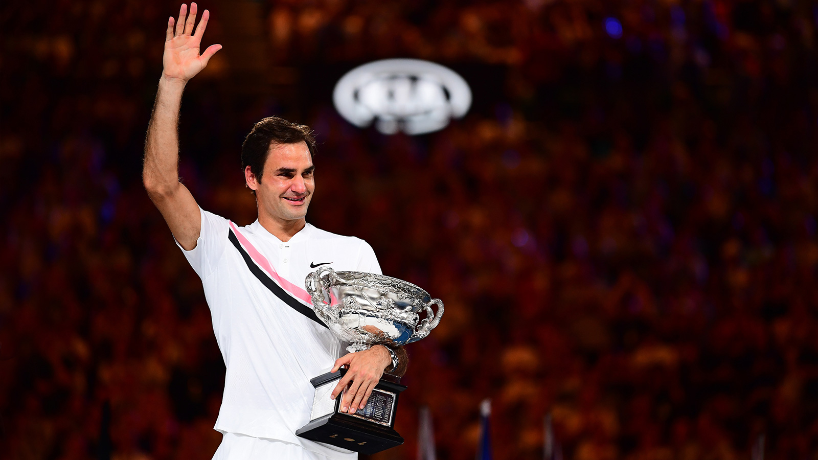 Триумфът на Федерер на Australian Open в снимки