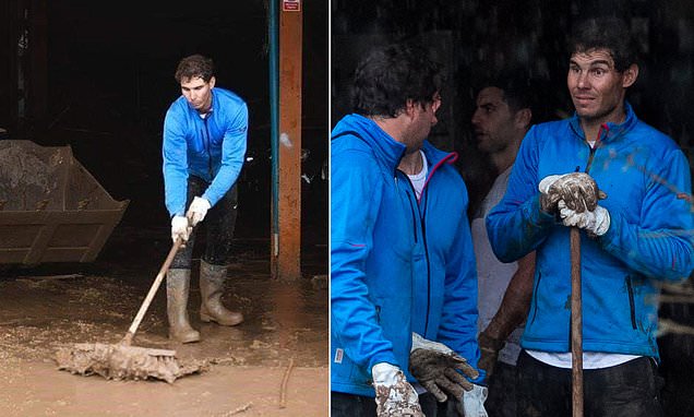 ВИДЕО: Надал лично чисти в Майорка след бедствието, даде подслон на пострадали