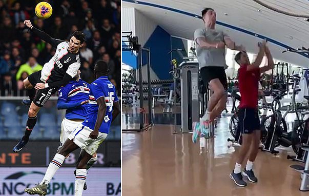 Джокович се учи от самия Кристиано Роналдо как да скача (видео)