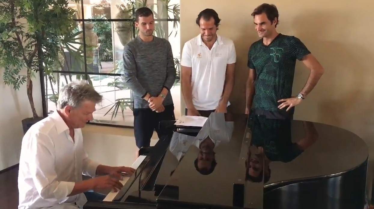 Музикалното трио на Димитров, Федерер и Хаас се завръща през следващата година!