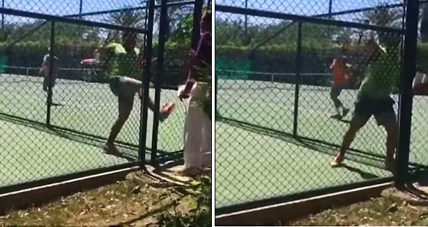 Видео: Наказаха ирански тенисист за опит да пребие съдия на корта
