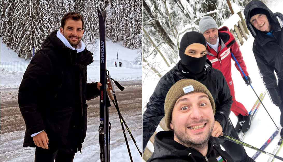 Григор Димитров с първи стъпки в ските: Къде е Линдзи Вон, когато ти трябва?
