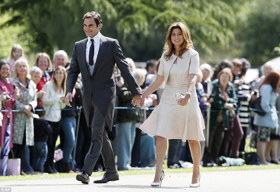 Федерер и Мирка гостуваха на сватбата на Пипа Мидълтън (видео)