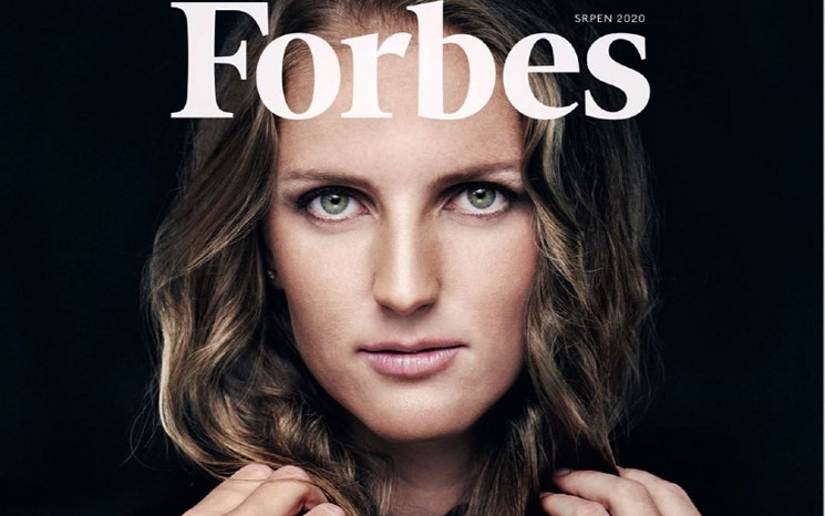 Каролина Плишкова на корицата на списание Forbes