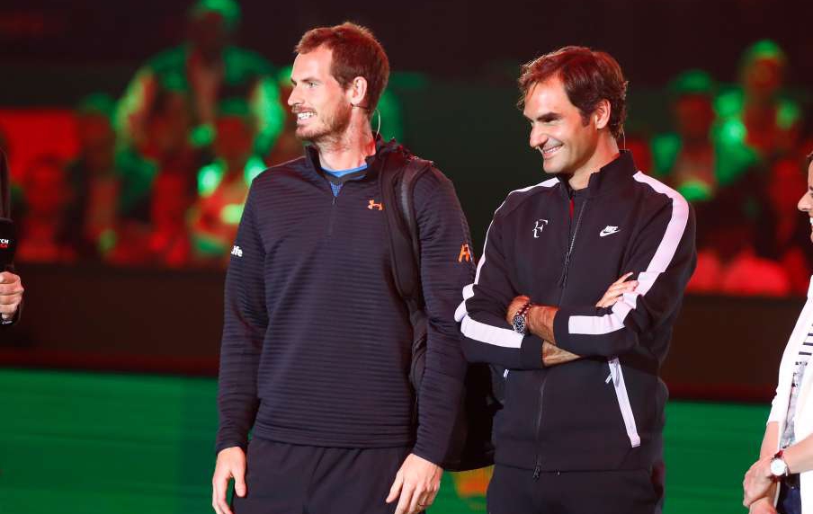 ВИДЕО: Федерер победи Мъри в третото шоу за Африка