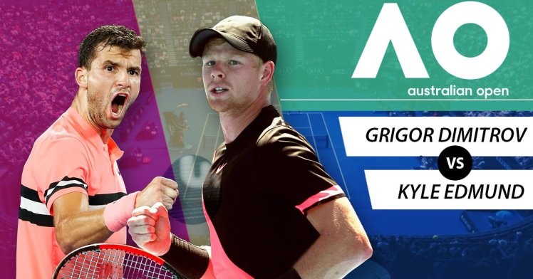 Гледайте Григор Димитров срещу Кайл Едмънд на Australian Open