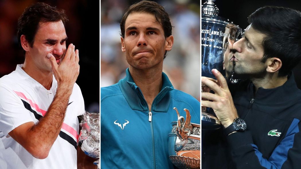 Надал, Джокович и Федерер са спечелили 10 поредни турнири от Големия шлем