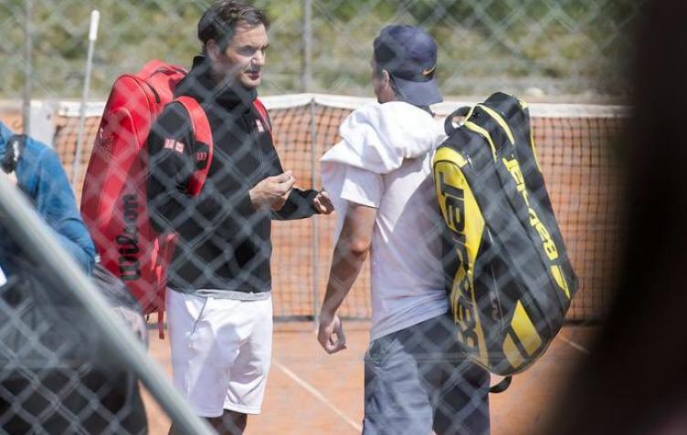 Федерер потренира със сърбина Кечманович в родната Швейцария