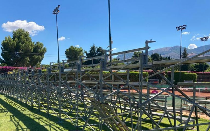 Организаторите на турнира в Палермо започнаха изграждането на трибуни