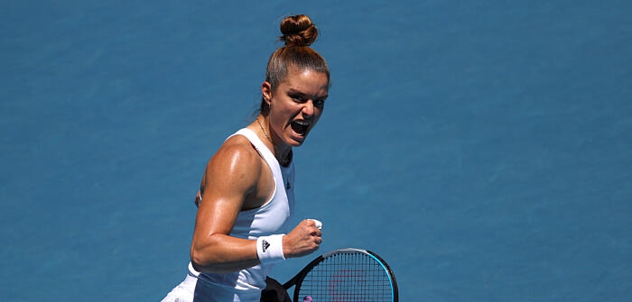 Мария Сакари започна колебливо днешния си мач на Australian Open