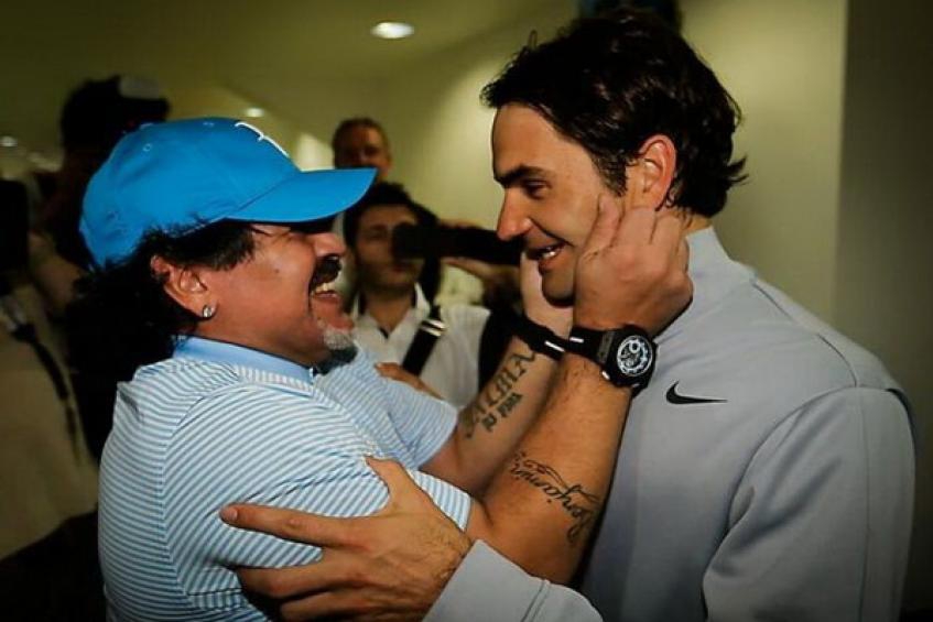 Срещата между Марадона и Федерер, разказана от фотографа на това събитие