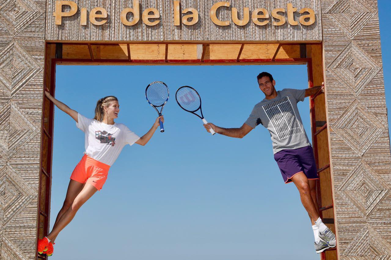 Бушар и Дел Потро играха тенис и на плажа в Акапулко (снимки и видео)