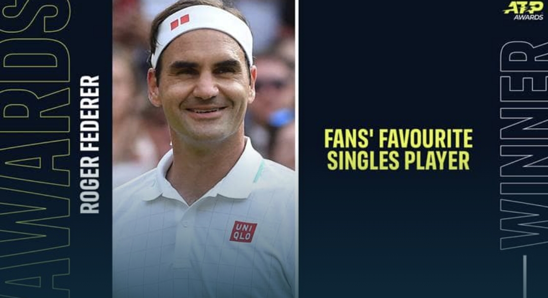 Наградите на ATP: Федерер е любимец на феновете, Бруксби - новоизгрялата звезда на 2021