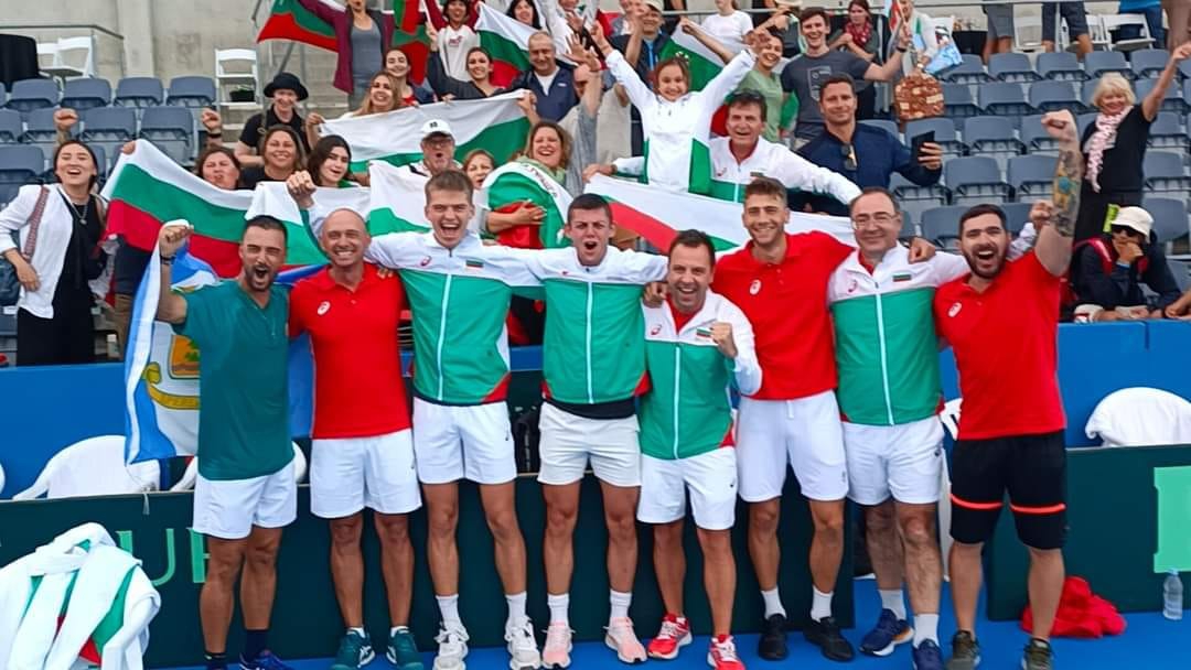 Отборът на България за Купа Дейвис заслужи своето мято в