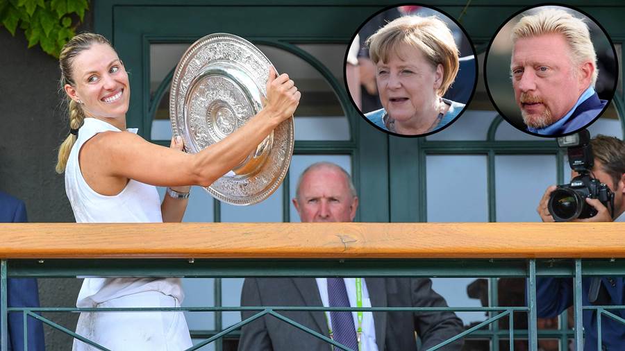 Ангела Меркел специално поздрави Кербер за триумфа на Уимбълдън