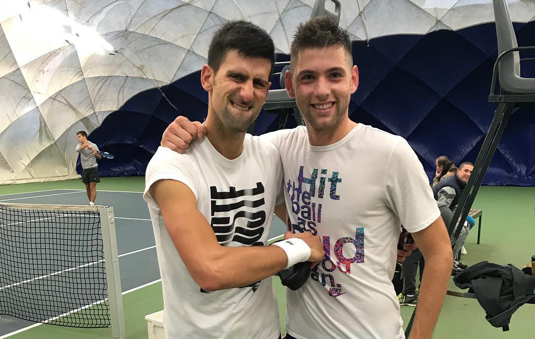 Джокович започна да тренира с приятел в Белград (видео)