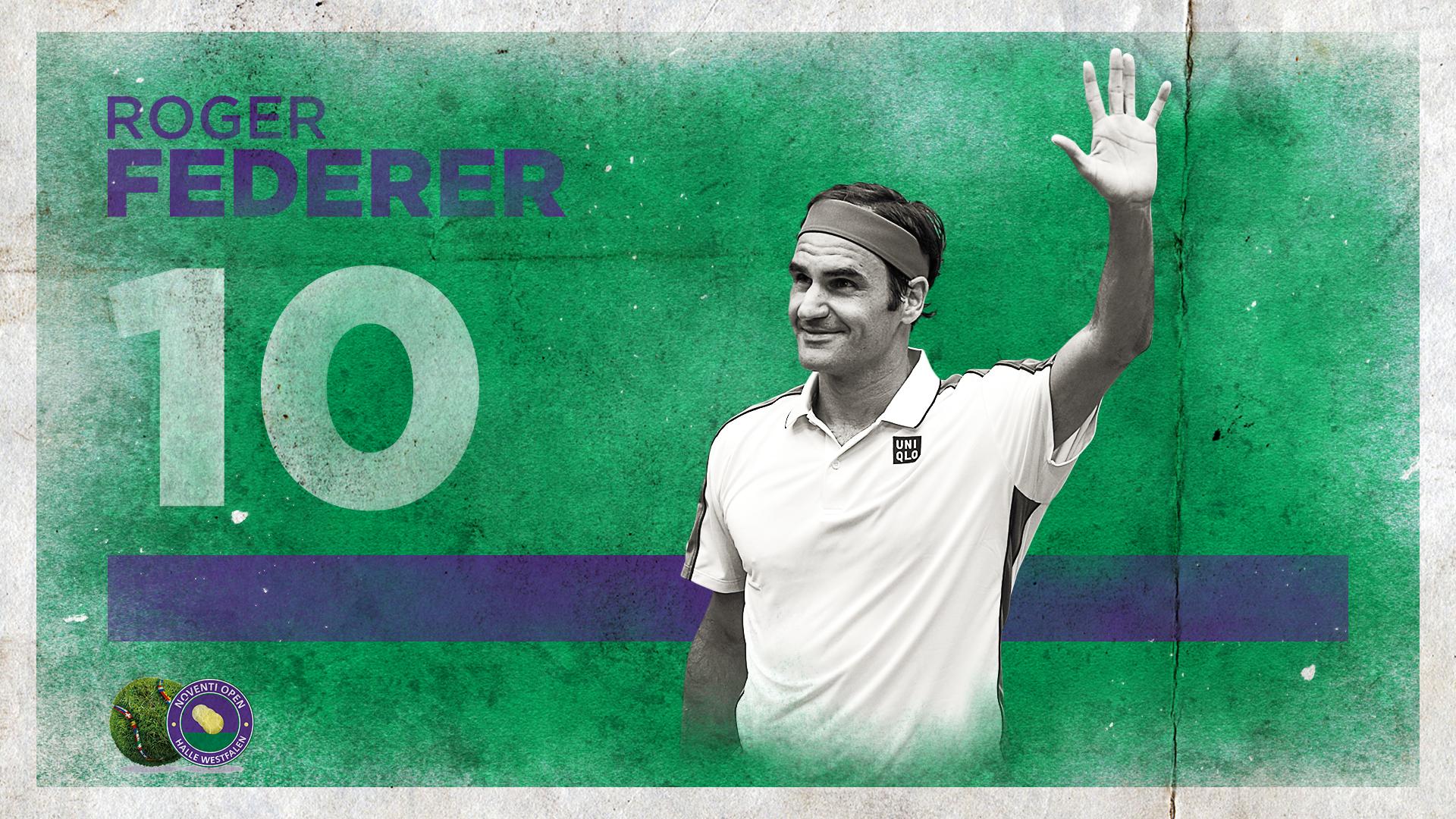 Рекордите на Федерер след титла №10 в Хале (видео)