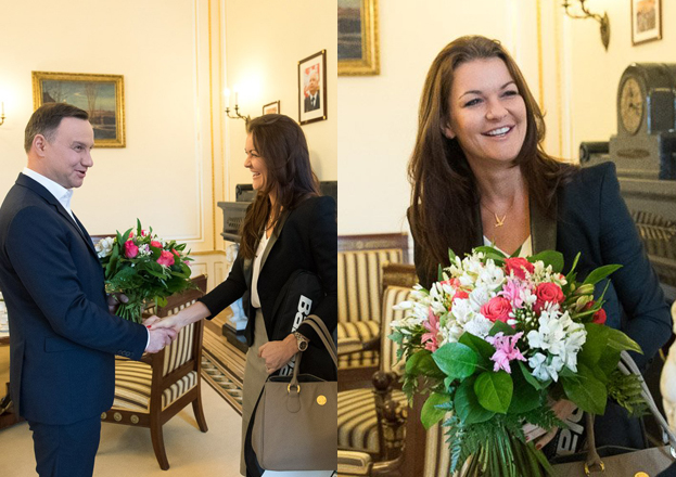 Агниешка Радванска се срещна с президента на Полша (снимки)