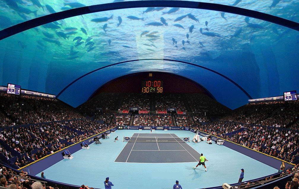 Уникалният подводен тенис център в Дубай