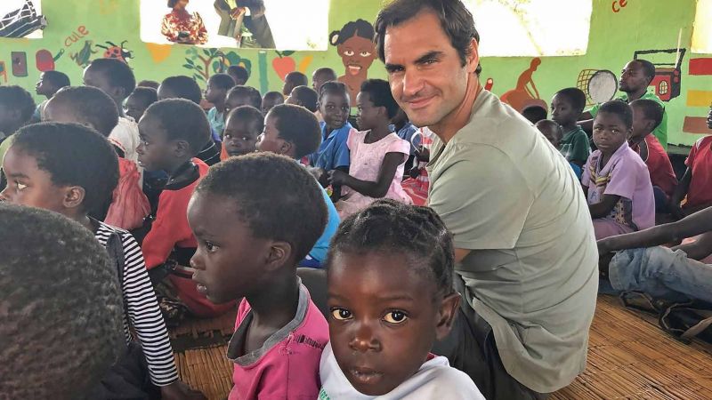 Фондацията на Федерер дари 1 милион долара за децата и семействата им в Африка