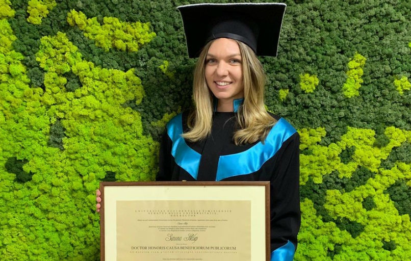 Симона Халеп получи докторска степен от университета в Тимишоара