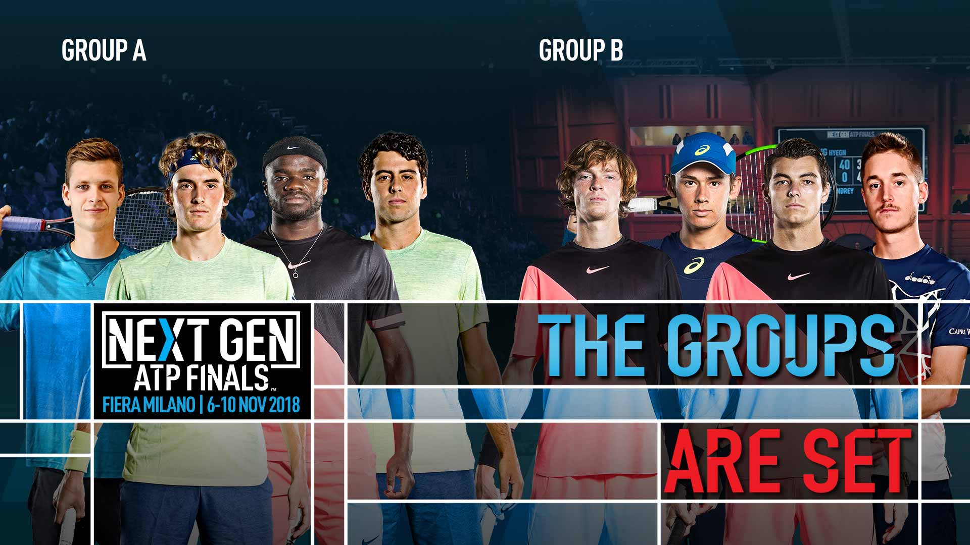 В Милано изтеглиха жребия за групите на Next Gen ATP Finals